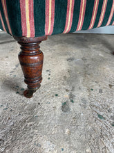 Load image into Gallery viewer, Victorian Open Arm Chair by Gillows reupholstered in Robert Kime
