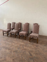 Load image into Gallery viewer, A Set of Eight Oak Dining Chairs - for recovering
