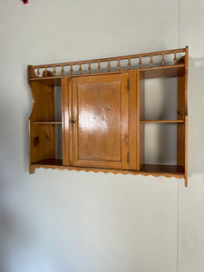 French Pine Cabinet with a Zigzag Trim