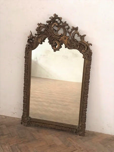 Circa 1800 Gilded French Mirror with orginal glass