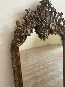 Circa 1800 Gilded French Mirror with orginal glass