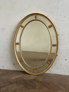 Oval Gilded Mirror