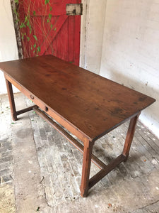 Antique French Farmhouse Table - shorter than usual.