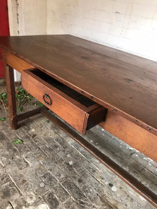 Antique French Farmhouse Table - shorter than usual.