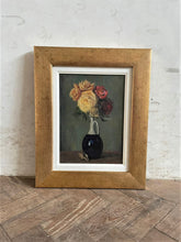 Load image into Gallery viewer, Roses in a Vase: French Oil on Canvas
